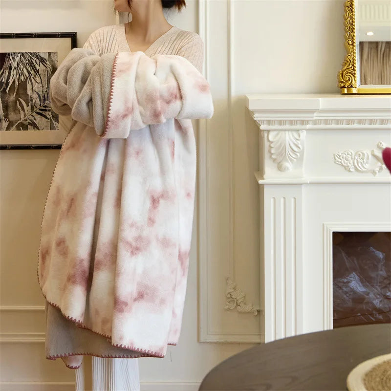 Afralia™ Faux Mink Fur Cozy Sofa Blanket | Luxe Winter Bed Décor