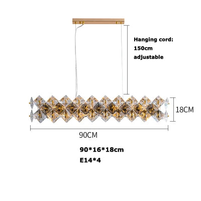 Afralia™ Luxury Crystal Chandelier Lighting for Dinning Room