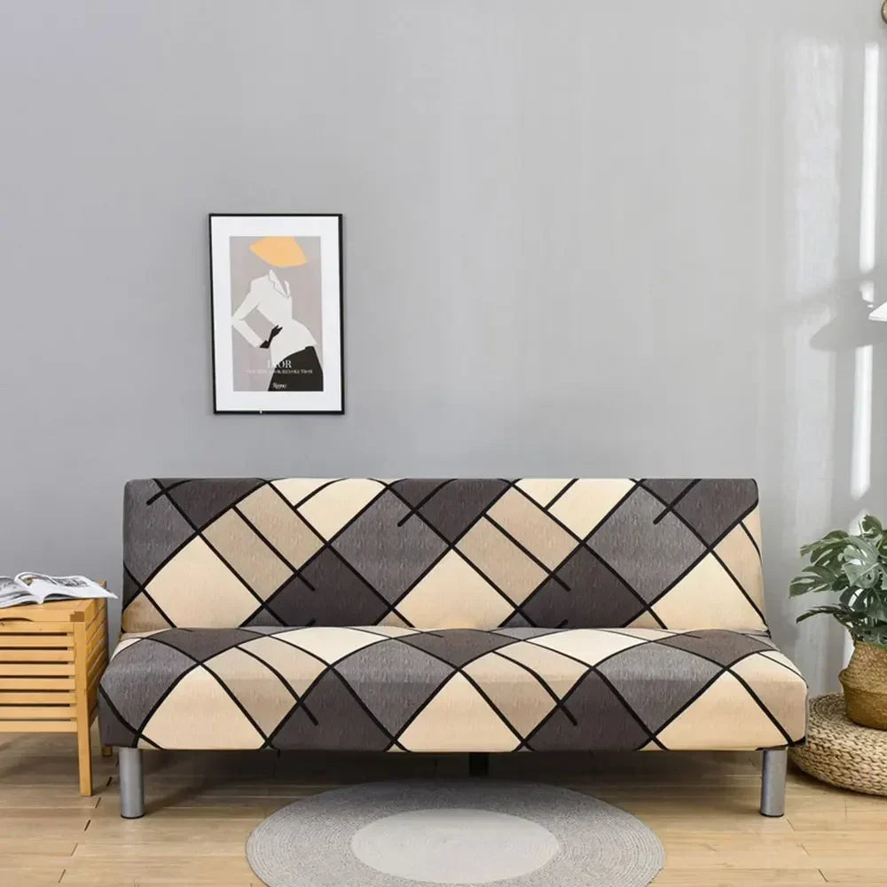 Afralia™ Stretchy Futon Sofa Cover for Sofa without Armrests
