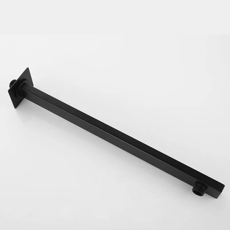 Afralia™ Matte Black Brass Lanos Rain Shower Set for Elegant Bathrooms