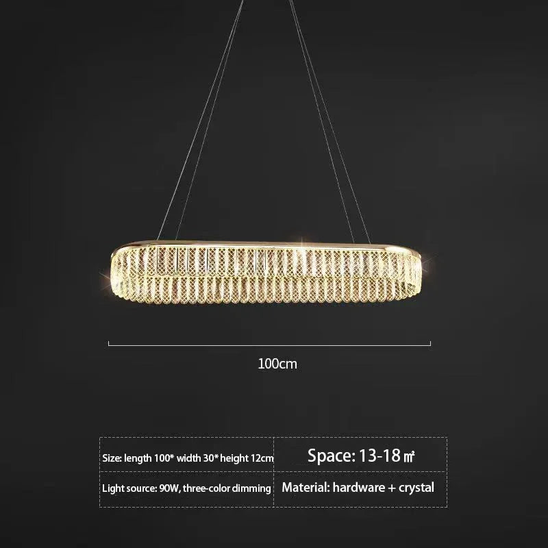 Afralia™ Modern Crystal LED Pendant Chandelier for Living Room Lighting