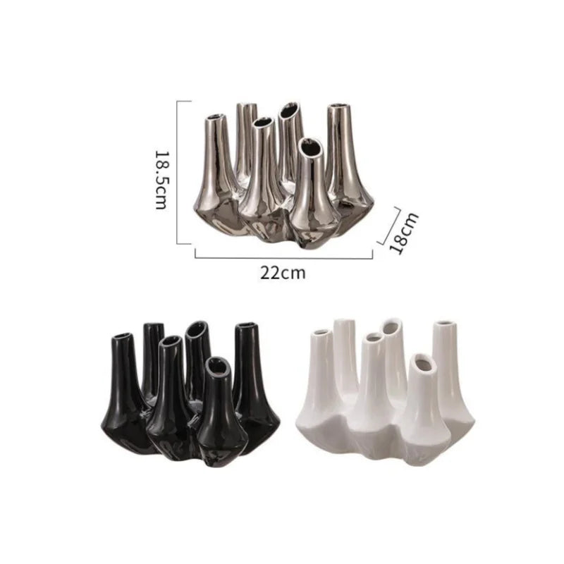 Afralia™ Ceramic Coral Reef Vase for Home Decor & Flower Arrangement