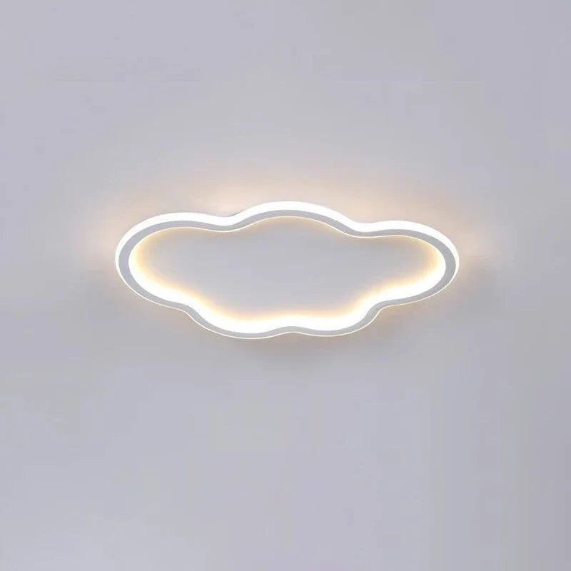 Afralia™ White Cloud LED Ceiling Lamp for Kids' Room