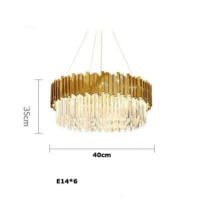 Afralia™ Crystal Oval LED Chandelier Lighting for Dinning Room
