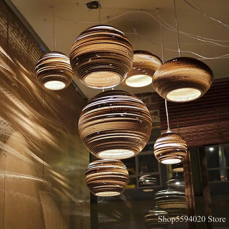 Afralia™ Silkworm Chandelier: Nordic Style Pendant Lamp for Dining Room, Cafe, and Bar.