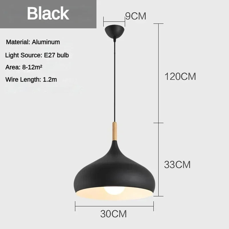 Afralia™ Nordic Macaroon Color Pendant Light LED Single Head Chandelier for Kitchen & Cafe
