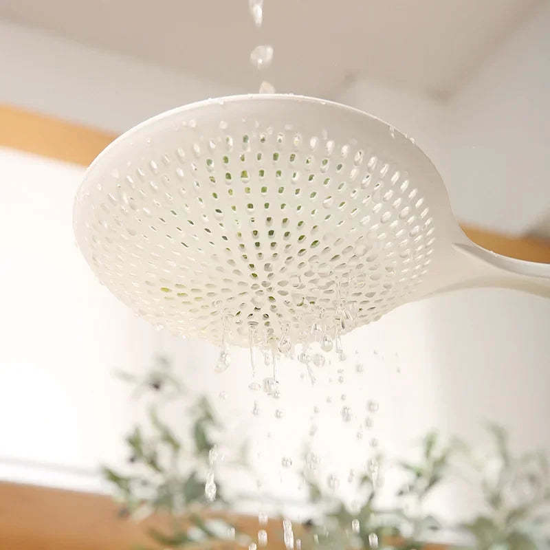 Afralia™ Kitchen Set: Colander, Noodle Spoon, Long Handle Spoon, Non-Stick Pan - 4pcs