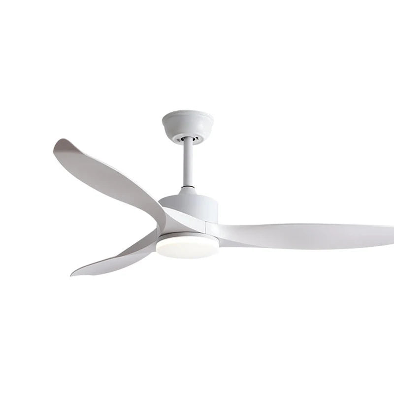 Afralia™ 52" Black Walnut Grain Ceiling Fan with LED Light & Remote Control