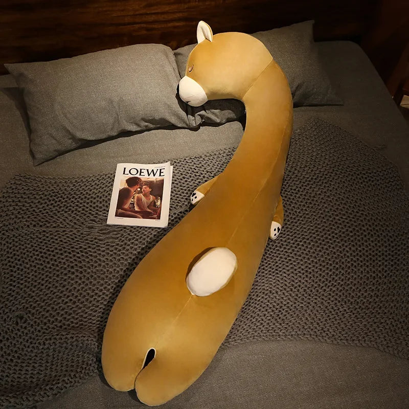 Afralia™ Cartoon Animal Side Sleeping Body Pillow - Soft, Fluffy, Lovely Throw Pillow