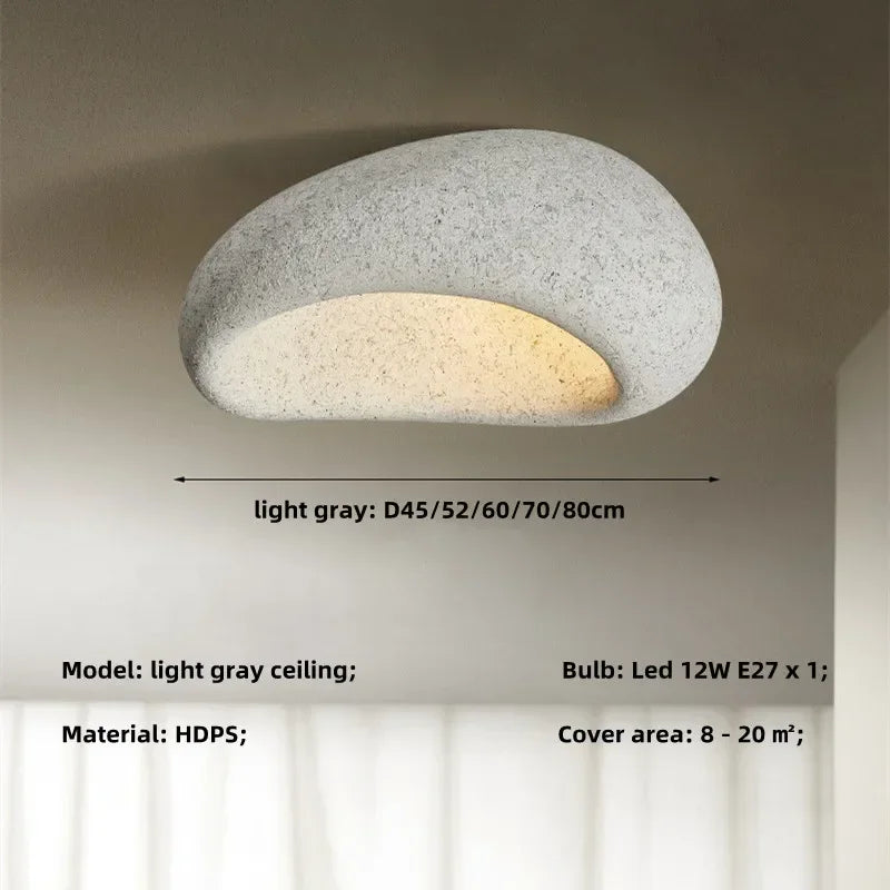 Afralia™ Nordic Wabi Sabi E27 Ceiling Chandelier for Home Art Deco Lighting