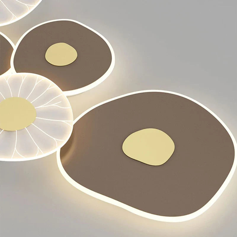 Afralia™ Lotus Leaf LED Wall Light: 3 Dimming Modes, Stylish Décor for Home, Hotel, Restaurant