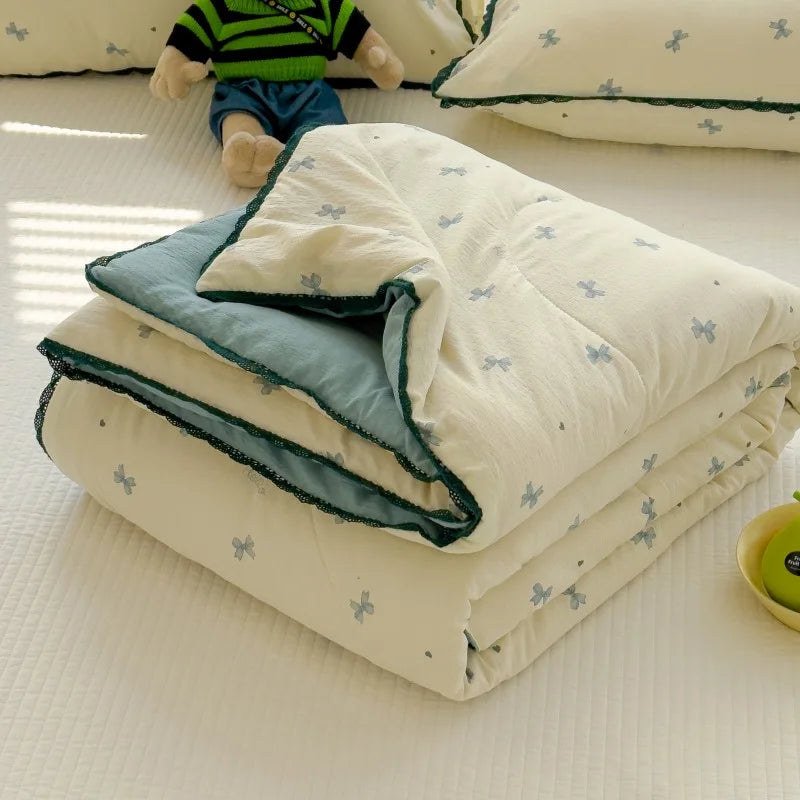 Afralia™ Summer Comforter: Sweet Printed Air-Condition Queen King Beds, Soft Skin-Friendly Breathable Blanket