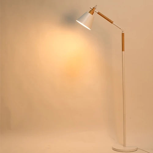 Afralia™ Wood Art LED Floor Lamp for Living Room, Bedroom, Study, and Dining Area