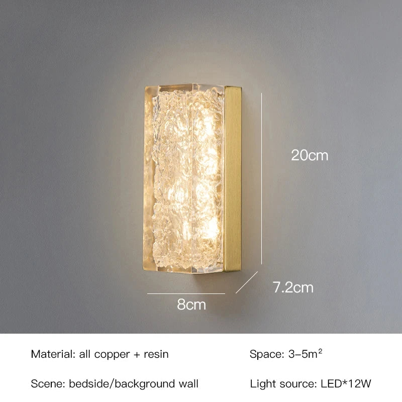 Afralia™ LED Resin Wall Lamp for Bedroom and Living Room
