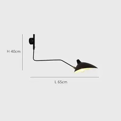 Afralia™ Long Arm LED Wall Sconce Lamp with Adjustable Angle for Living Room and Bedroom