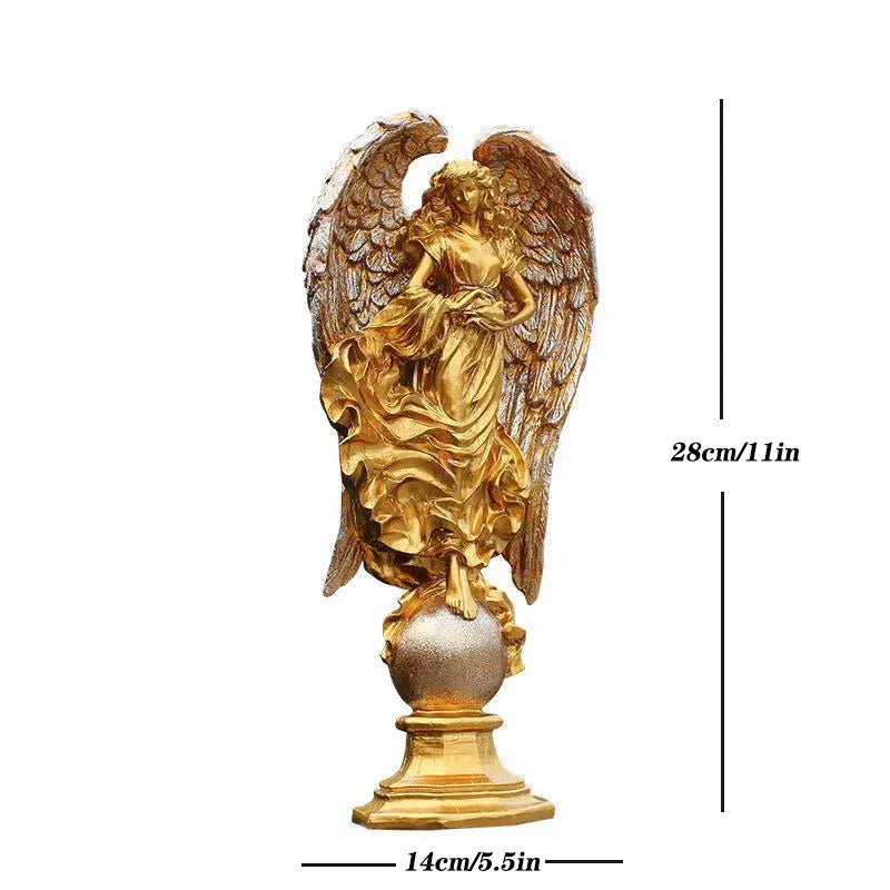 Afralia™ Greek Mythology Prayer Angel Goddess Statue for Home Study Decor