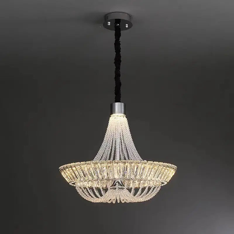 Afralia™ Crystal Chandelier Chrome/Gold for Elegant Lighting in Living Room, Restaurant, Bedroom