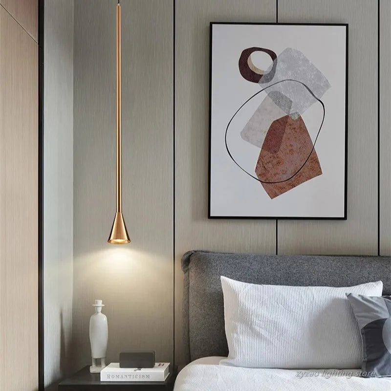 Afralia™ Nordic Minimalist Horn Pendant Light for Living Room and Bedroom