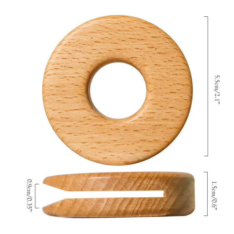 Afralia™ Black Walnut Donuts Bag Clip: Wooden Sealing Clips for Stylish Kitchen Organization