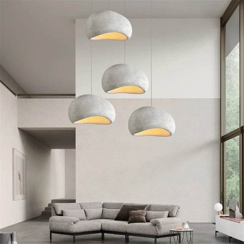Afralia™ Cobblestone Pendant Lights: Nordic Vintage LED Dining Room Art Deco Fixtures