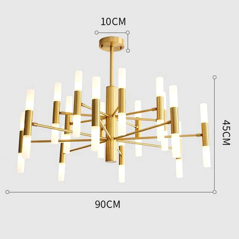 Afralia™ Modern LED Chandelier for Living Room, Salon, Bedroom, Dining Room - Indoor Pendant Lamp