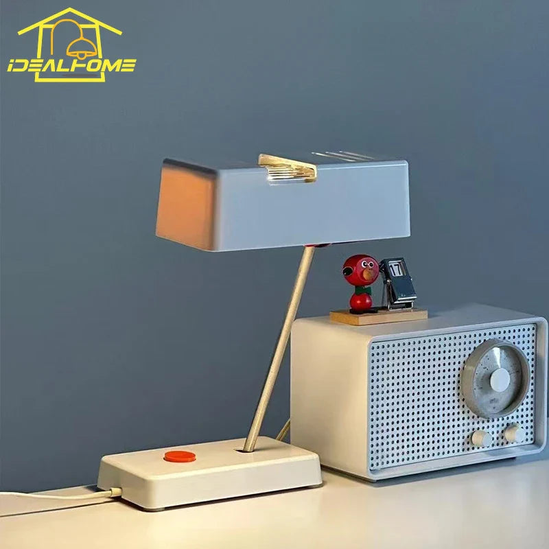 Afralia™ Retro Industrial Table Lamp LED E27 Desk Light for Home Decor Living Room
