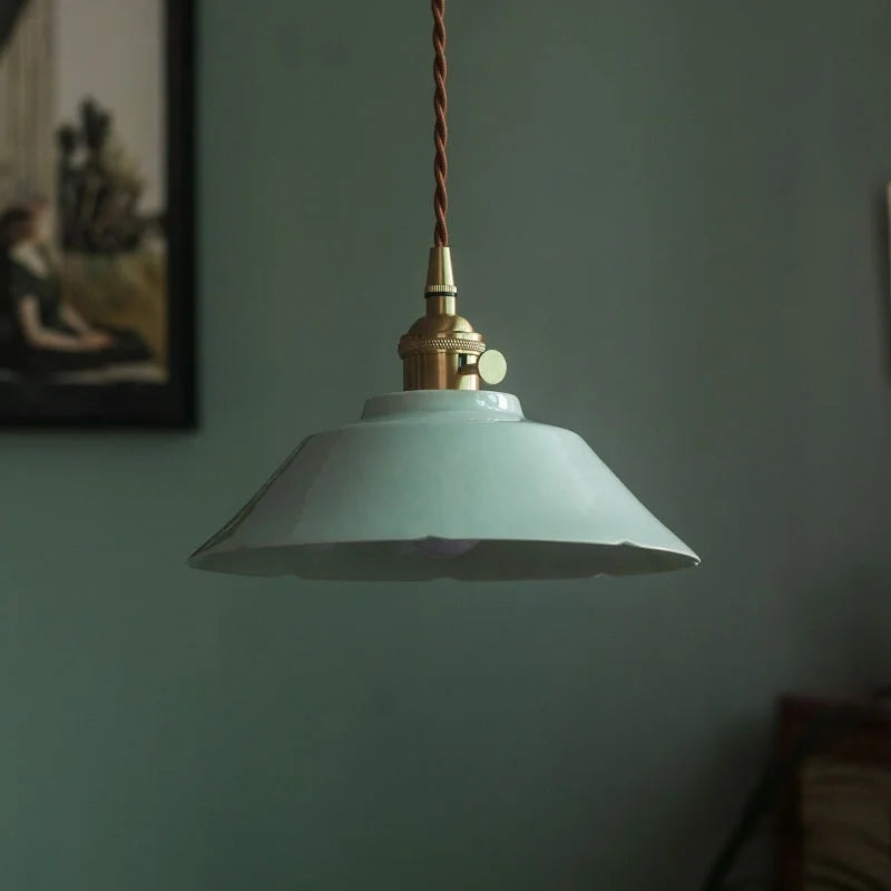 Afralia™ Ceramic LED Hanging Lamp for Home Decor and Lighting