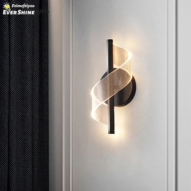 Afralia™ LED Indoor Wall Sconce Light for Bedroom Living Room Stairs Decoration