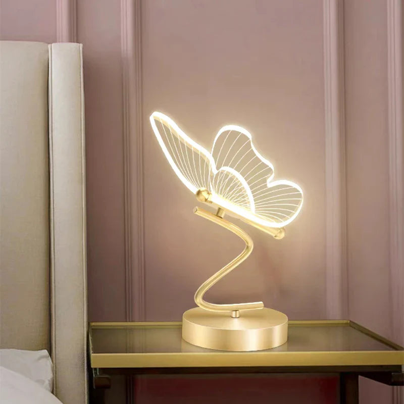 Afralia™ Butterfly LED Table Lamp for Indoor Home Decoration