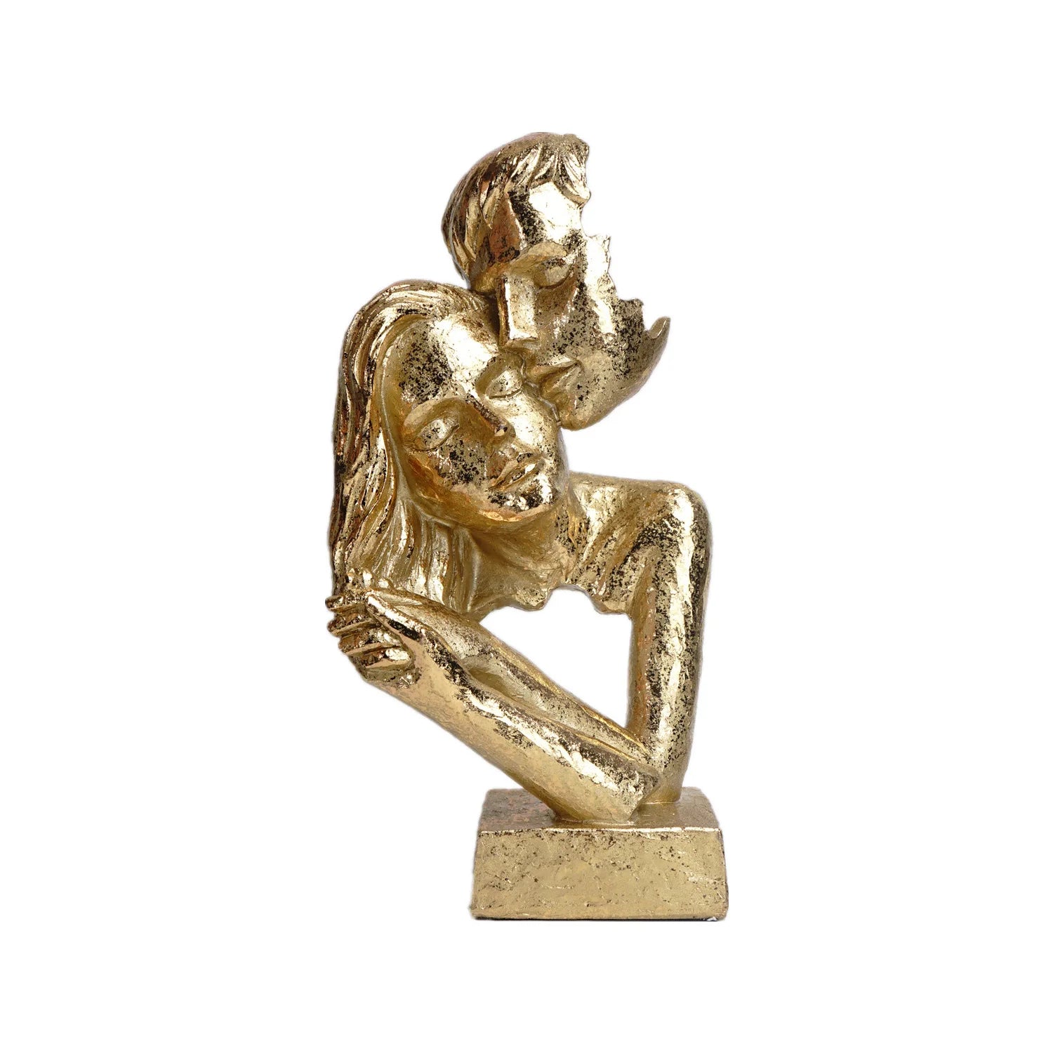 Afralia™ Resin Couple Mask Figurines Retro Lover Home Decoration Objects