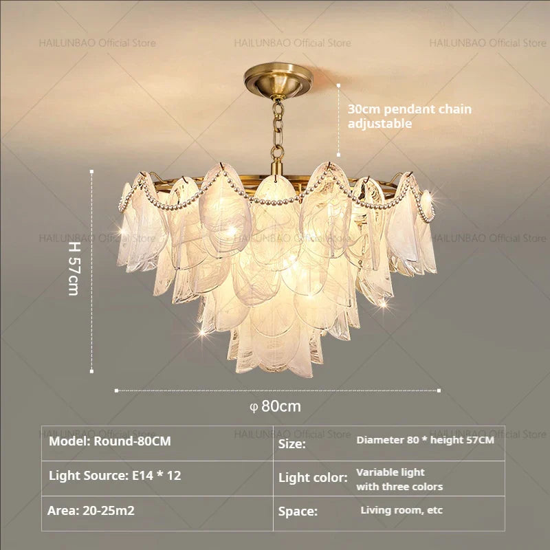 Afralia™ Magnolia Crystal Chandelier: Elegant French Style Dining Room Art Light