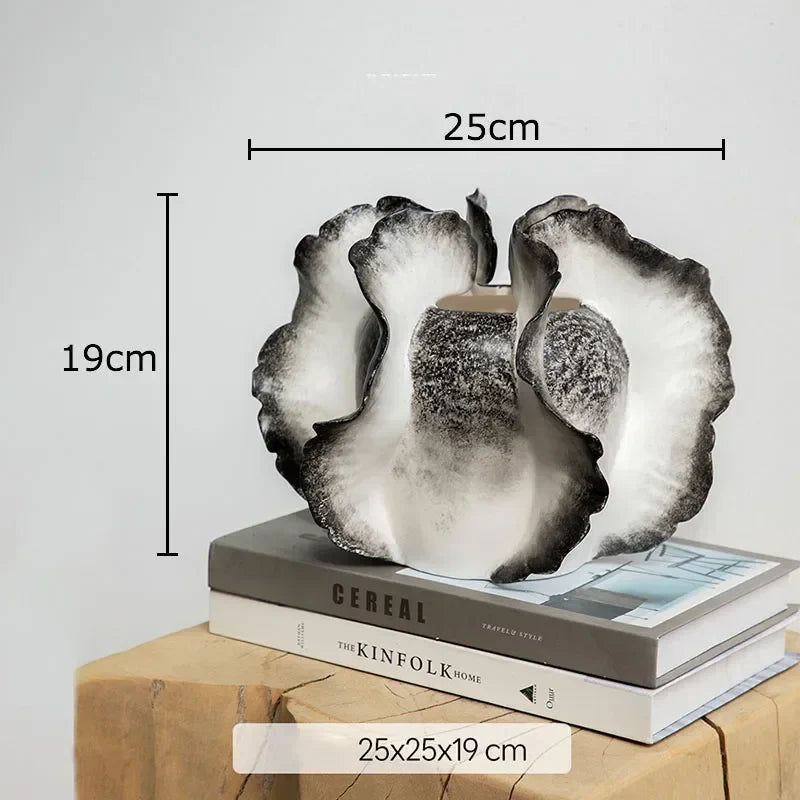 Afralia™ Colorful Wings Ceramic Vase Desk Decoration with Artificial Flowers