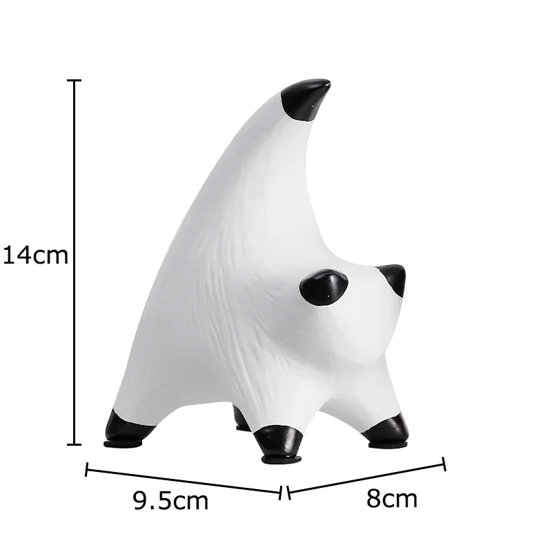 Afralia™ Striped Kitten Sculpture - Desk Decoration Resin Cat Statue for Room Aesthetics