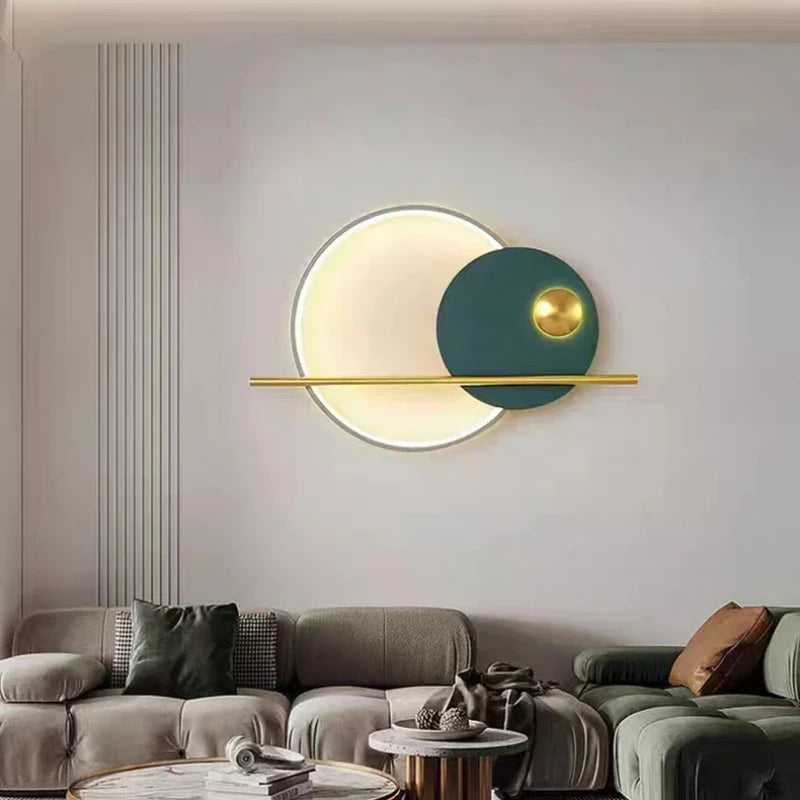 Afralia™ Modern Metal LED Wall Lights | Parlor Restaurant Bedside Minimalist Indoor Lamp