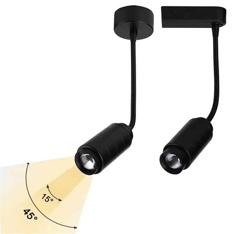 Afralia™ Adjustable Beam LED Track Light for Home, Store, Shop, Mall Lighting