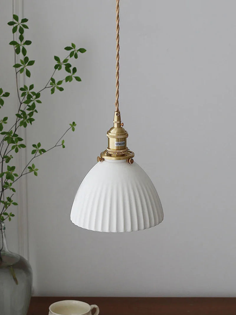 Afralia™ Japanese Ceramic Pendant Light Scandinavian Style Luxury Lamp