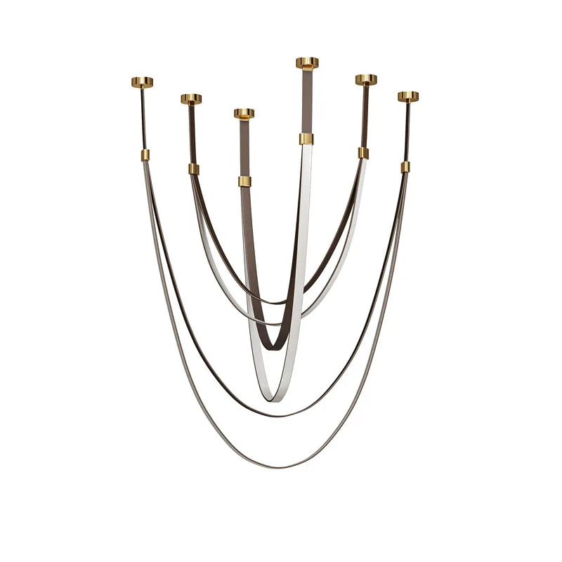 Afralia™ Leather Strap LED Pendant Lighting for Modern Simplicity Home Decor