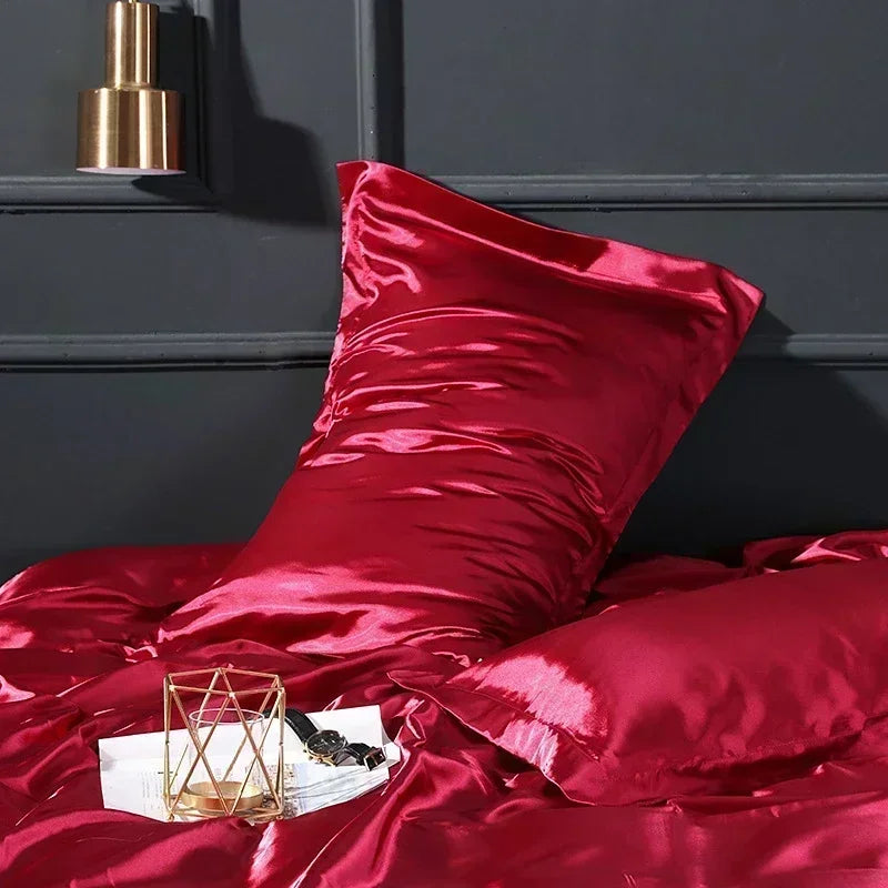 Afralia™ Silky Mulberry Silk Pillowcase | Luxury Skin Beauty Smooth Pillow Cover