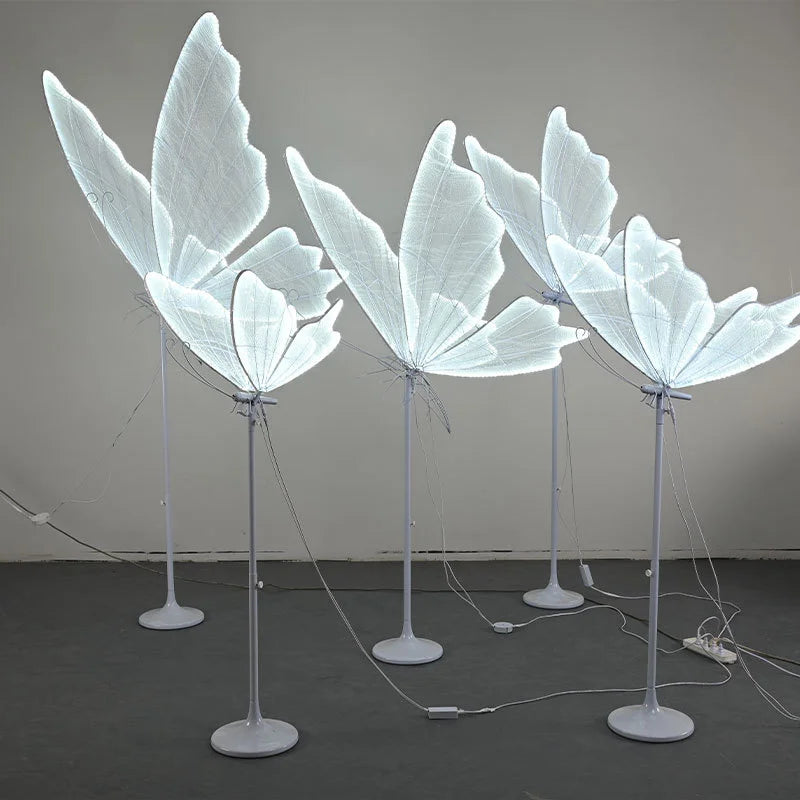 Afralia™ Romantic LED Butterflies Floor Lamp for Wedding Party Stage Lights