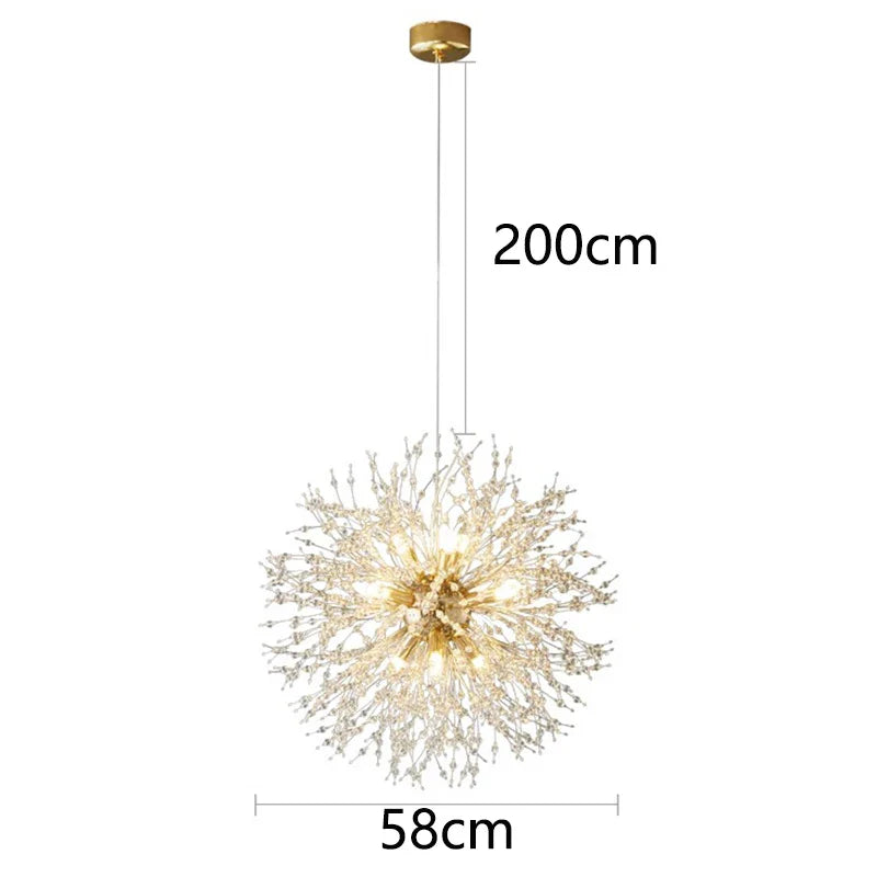 Afralia™ LED Pendant Chandelier for Living Room Bedroom Dining Room Decor