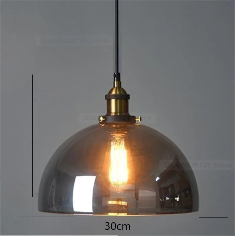 Afralia™ Nordic Glass Ball Pendant Lights for Modern Living Room LED Decor