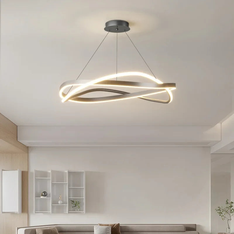 Afralia™ Modern LED Pendant Light - Stylish Hanging Chandelier