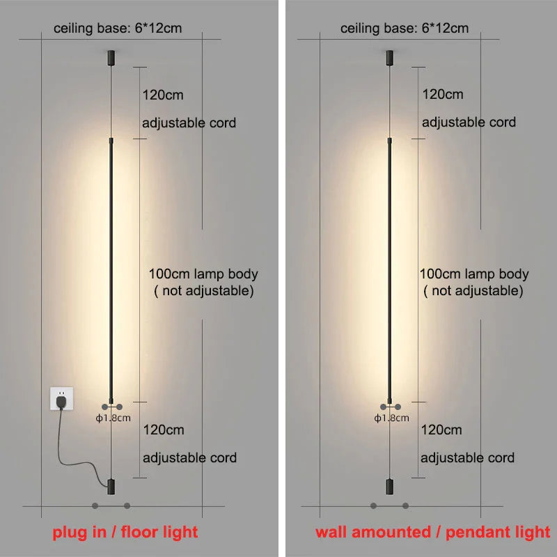Afralia™ Modern LED Floor Lamp for Living Room Decor