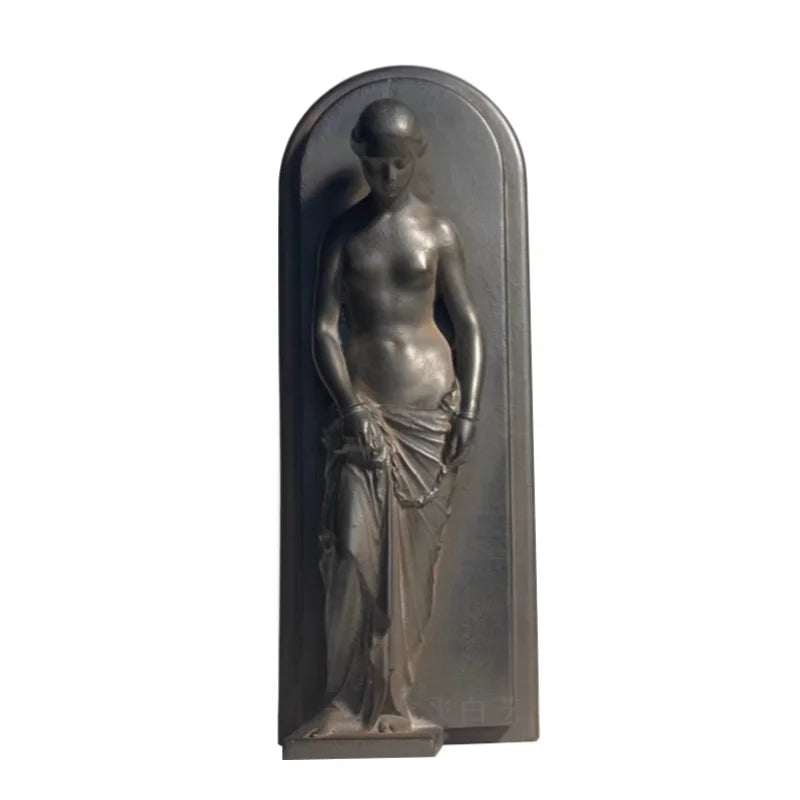 Afralia™ Ceramic Naked Woman Sculpture Female Portrait Figurine Home Decor Accessory