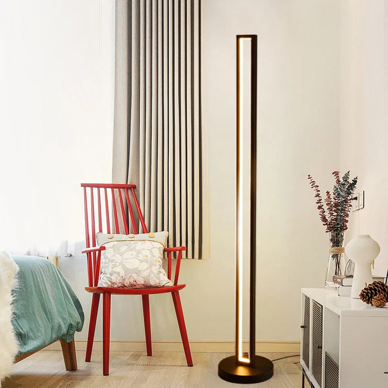 Afralia™ Art Deco Spiral Shade Floor Lamp - Modern Minimalist Stand Light