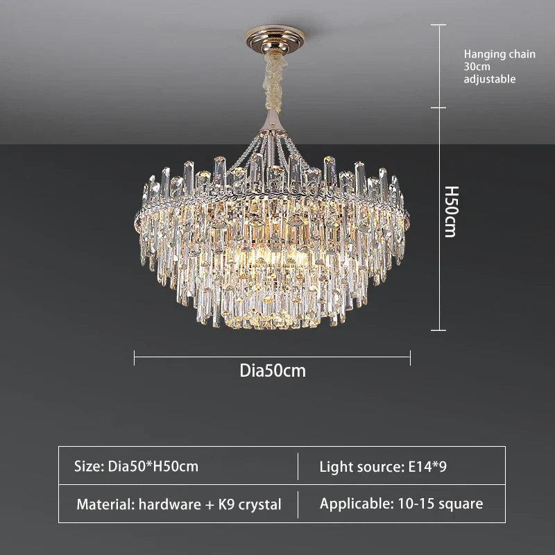 Sparkling LED Chandelier by Afralia™ for Elegant Home Lighting