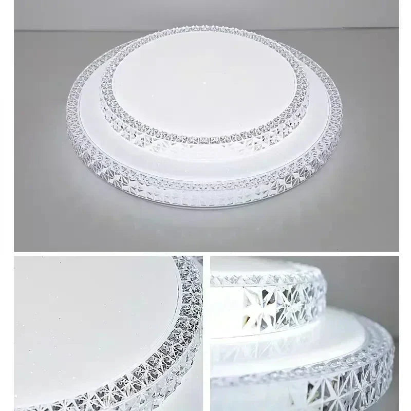 Afralia™ Diamond LED Ceiling Lamp White/Warm Light Modern Simple Design for Home Lighting