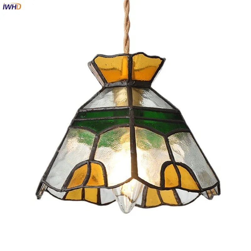 Afralia™ Glass Brass Pendant Lamp Adjustable Wire LED Dining Room Kitchen Bar Balcony Decor