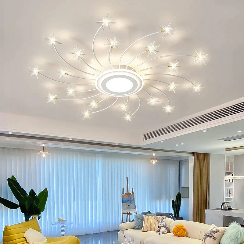 Afralia™ Starry Sky Ceiling Light: Modern Atmosphere for Living Room, Bedroom, and Dining Area