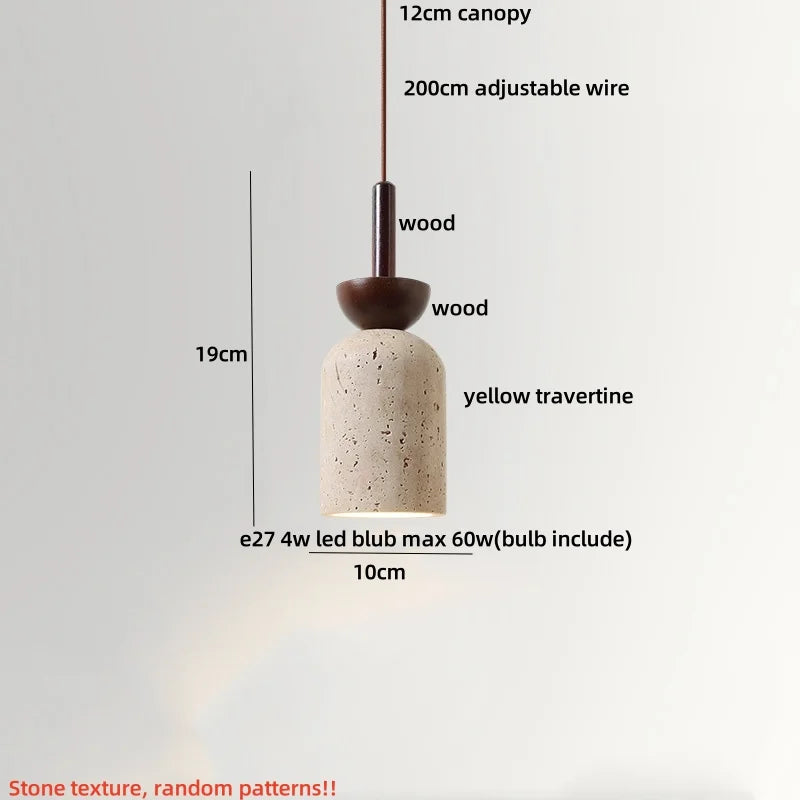 Afralia™ Modern Wood Wire LED Pendant Light Fixture for Indoor Bedroom Loft Bar